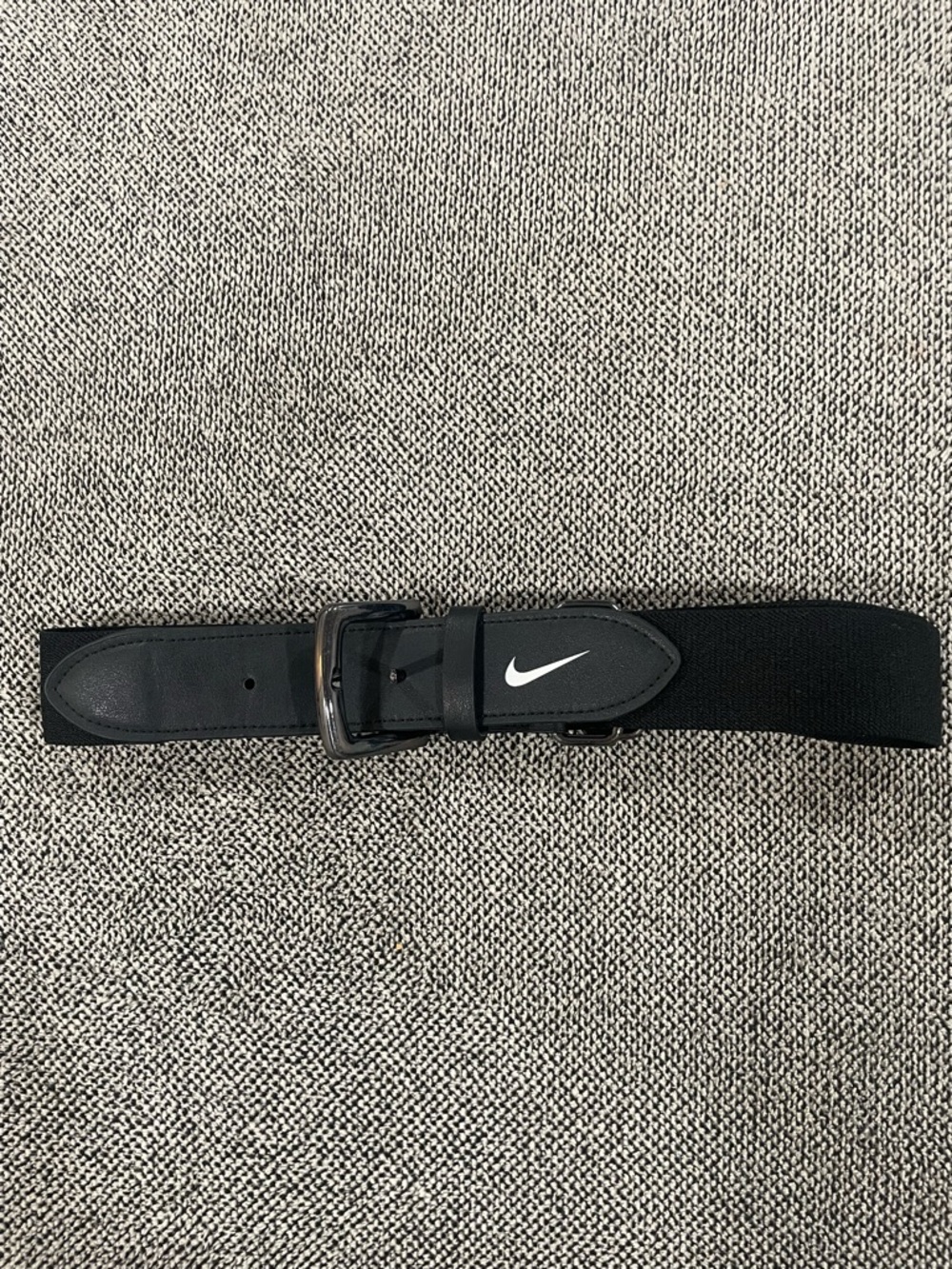 Youth Nike Black Baseball/softball Belt with White Swoosh Logo